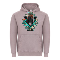 Vintage Zinc black angus cowhide aztec Vintage Hoodie - JahusDesignShop