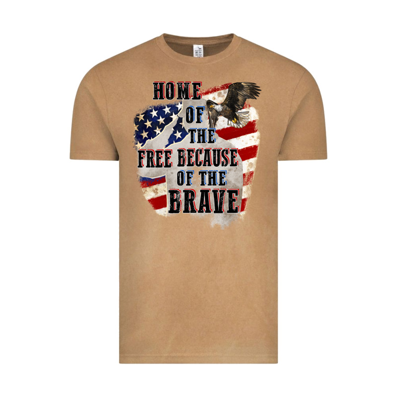 Home Of The Free Because Of The Brave 4th Of July Vintage Tee by CowGirlArtShop | Teevron