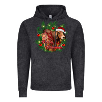 Vintage Black merry Christmas brahman bull Vintage Hoodie - RanaPortraitStore