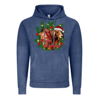 Vintage Denim merry Christmas brahman bull Vintage Hoodie - RanaPortraitStore
