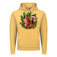 Vintage Mustard merry Christmas brahman bull Vintage Hoodie - RanaPortraitStore