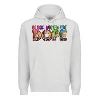 Dove Grey black women are dope Premium Hoodie - LillyAllenDesigns
