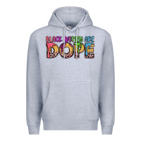 Heather Grey black women are dope Premium Hoodie - LillyAllenDesigns