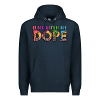 Navy black women are dope Premium Hoodie - LillyAllenDesigns