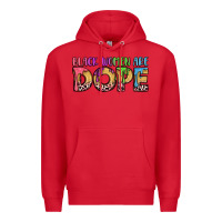 Red black women are dope Premium Hoodie - LillyAllenDesigns