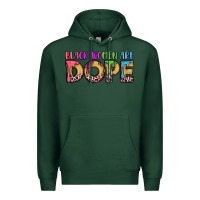 Sports Green black women are dope Premium Hoodie - LillyAllenDesigns