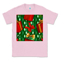 Bubblegum Pink christmas surprise gift box seamless pattern Classic Tee - BundleAndBundleShop