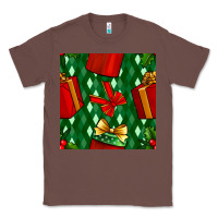 Chestnut christmas surprise gift box seamless pattern Classic Tee - BundleAndBundleShop