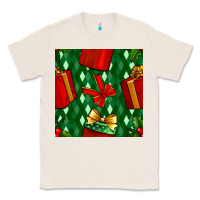Natural christmas surprise gift box seamless pattern Classic Tee - BundleAndBundleShop
