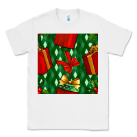 White christmas surprise gift box seamless pattern Classic Tee - BundleAndBundleShop