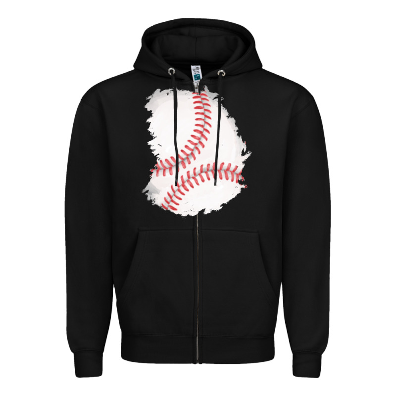 Baseball Patch Zipper Hoodie by AdoDesignShop | Teevron