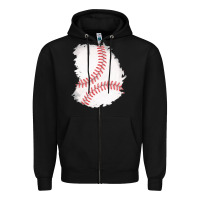 Black baseball patch Zipper Hoodie - AdoDesignShop