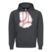 Smoke baseball patch Zipper Hoodie - AdoDesignShop