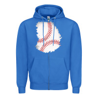 True Royal baseball patch Zipper Hoodie - AdoDesignShop