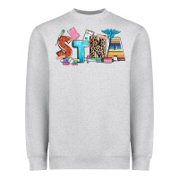Heather Grey stna Heavyweight Sweatshirt - Zillion Design Studio