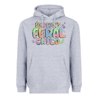 Heather Grey somebody's feral child Heavyweight Hoodie - MaliasSmallBusiness