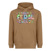 Toasted Coconut somebody's feral child Heavyweight Hoodie - MaliasSmallBusiness