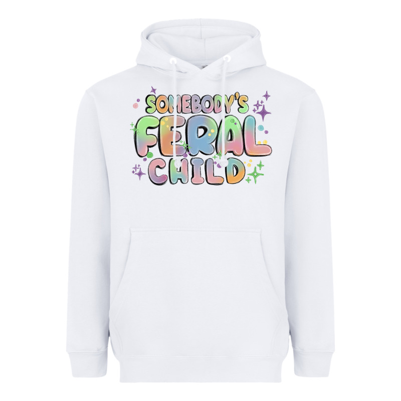 Somebody's Feral Child Heavyweight Hoodie by MaliasSmallBusiness | Teevron