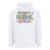 White somebody's feral child Heavyweight Hoodie - MaliasSmallBusiness