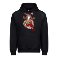 Black christmas scarf heifer Urban Hoodie - RanaPortraitStore
