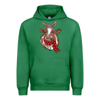 Emerald christmas scarf heifer Urban Hoodie - RanaPortraitStore