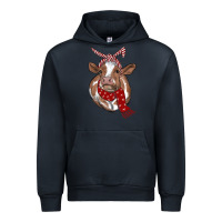 Navy christmas scarf heifer Urban Hoodie - RanaPortraitStore