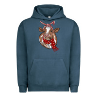 Christmas Scarf Heifer Urban Hoodie | Teevron
