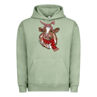 Pigment Oil Green christmas scarf heifer Urban Hoodie - RanaPortraitStore