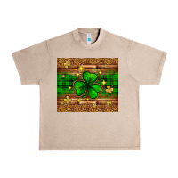 French Oak St. Patrick's Day shamrock leopard Urban Heavy Tee - Neo Western