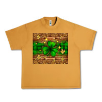 Peanut Butter St. Patrick's Day shamrock leopard Urban Heavy Tee - Neo Western