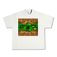 Pistachio St. Patrick's Day shamrock leopard Urban Heavy Tee - Neo Western