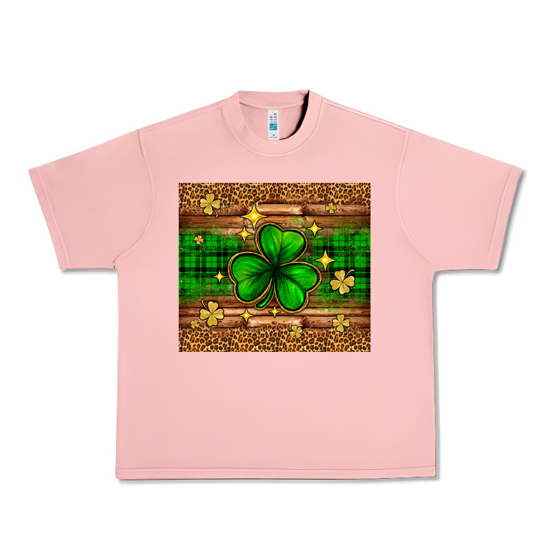 St. Patrick's Day Shamrock Leopard Urban Heavy Tee by Neo Western | Teevron