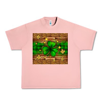 Salmon St. Patrick's Day shamrock leopard Urban Heavy Tee - Neo Western