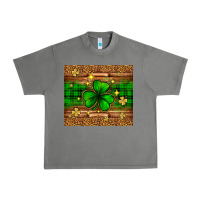 Tornado St. Patrick's Day shamrock leopard Urban Heavy Tee - Neo Western
