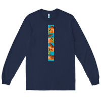 Navy fall pumkin Long Sleeve Tee - BundleAndBundleShop