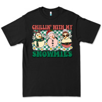 Black Chillin with my Snowmies Premium Tee - BarkalooDesign
