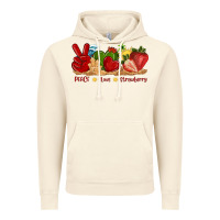 Vintage Artic peace love strawberry with summer Vintage Hoodie - texasbilliewilder