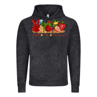 Vintage Black peace love strawberry with summer Vintage Hoodie - texasbilliewilder