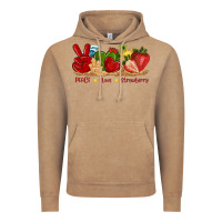 Vintage Coffee peace love strawberry with summer Vintage Hoodie - texasbilliewilder