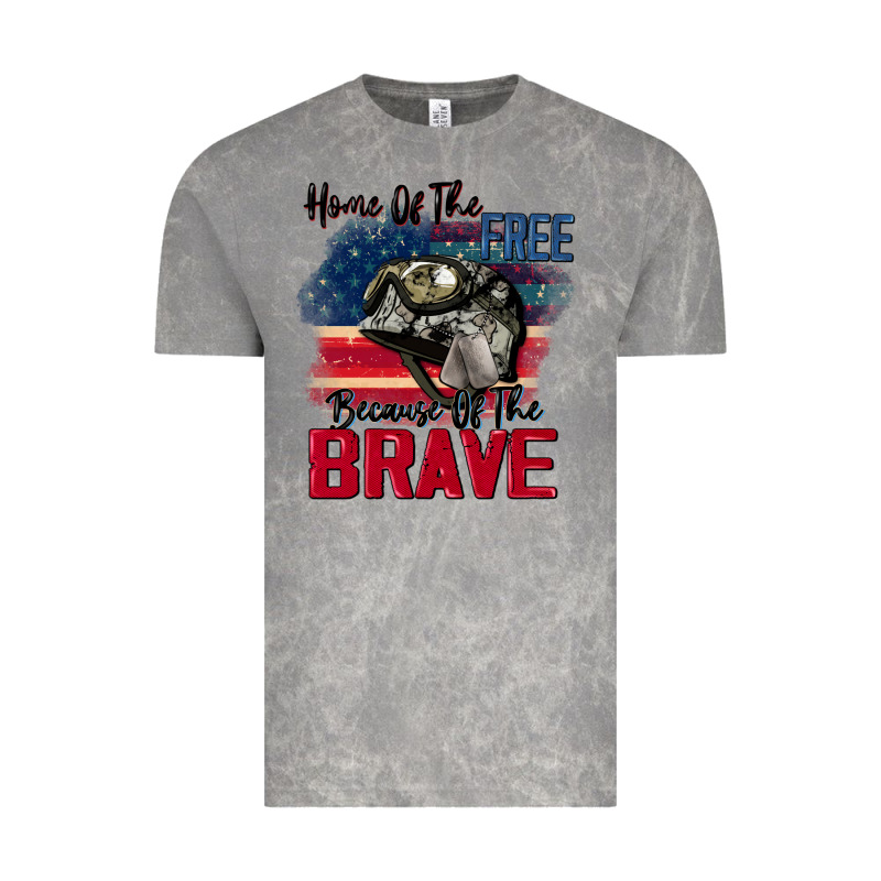Home Of The Free Because Of The Brave 4th Of July Vintage Tee by CowGirlArtShop | Teevron