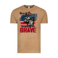 Vintage Camel Home of the free because of the brave 4th of july Vintage Tee - CowGirlArtShop