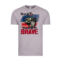 Vintage Zinc Home of the free because of the brave 4th of july Vintage Tee - CowGirlArtShop
