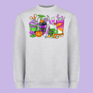 Halloween Nurse Coffee Cups Heavyweight Sweatshirt Designed By Texasbilliewilder