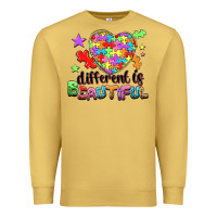 Antique Gold Different is beautiful Premium Sweatshirt - NancyCooperArtShop