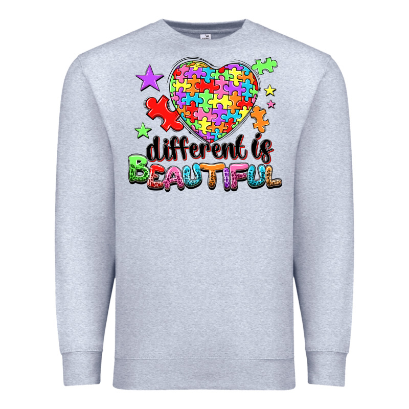 Different Is Beautiful Premium Sweatshirt by NancyCooperArtShop | Teevron