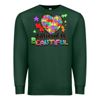 Sports Green Different is beautiful Premium Sweatshirt - NancyCooperArtShop