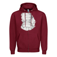Burgundy 2 volleyball patch Zipper Hoodie - AdoDesignShop