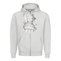 Dove Grey 2 volleyball patch Zipper Hoodie - AdoDesignShop