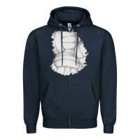 Navy 2 volleyball patch Zipper Hoodie - AdoDesignShop