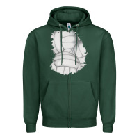 Sports Green 2 volleyball patch Zipper Hoodie - AdoDesignShop